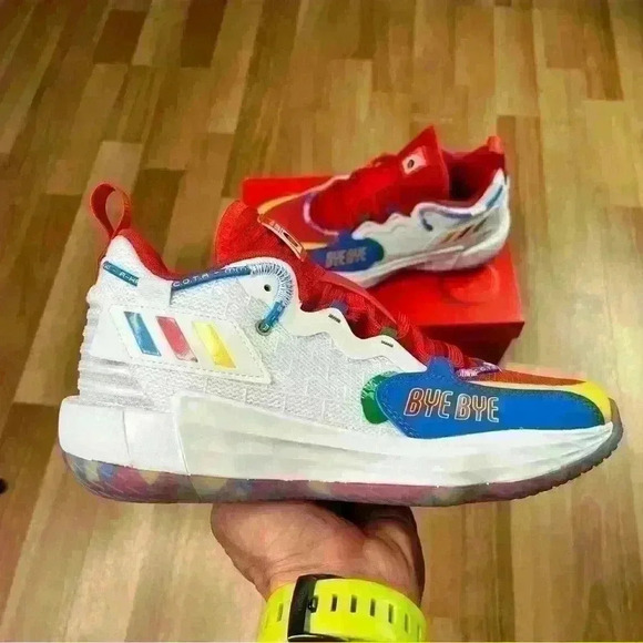 💰HUGE CLEARANCE SALE 💰 Adidas Dame 7  EXTPLY J LEGO Unisex Kids Basketball - Picture 1 of 13